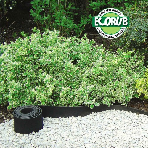 Bordure caoutchouc recyclé gazon